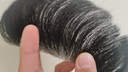 ZURCCA发际线假发片男士前额隐形无痕真发补发片生物头皮精修刘海片 精修款【2.5*16】发长 6cm 实拍图