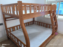 临稚胡桃木 儿童上下床实木高低床双层床上下铺床两层木床子母床 爬梯款 上铺宽1.4米下铺宽1.6米 实拍图
