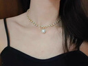 伊灿小香风满天星仿珍珠吊坠项链女小众高级感锁骨链2025新款爆款颈链 小香风满天星珍珠吊坠项链 实拍图