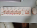 联想生态品牌异能者无线键鼠套装 轻音键盘鼠标 台式机/小新笔记本适用 女生键盘鼠标无线 渐变樱花粉 实拍图