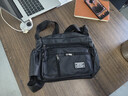 男士单肩包多层小背包轻便通勤休闲户外男斜挎包 灰色 实拍图