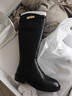 森达骑士靴女款年冬季新休闲厚底长筒过膝靴ZTE46DG4 黑色绒里 37 实拍图