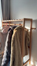 家逸实木衣帽架落地衣架卧室挂衣架办公挂衣服架子简易置物架晾衣架 实拍图