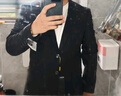 海派浩宇西服套装男修身商务正装西装高级感职业装新郎结婚礼服伴郎服外套 B版黑二扣：西服+西裤/围度加宽版 2XL (180) 【65-72公斤】 实拍图