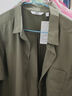 优衣库女装宽松短衬衫/短袖衬衣空调衫薄外套479096 56 橄榄色 S /155/80A 实拍图