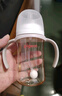 贝亲（Pigeon）自然离乳 PPSU重力球吸管双把手奶瓶 240mL  6月+ AA252 实拍图