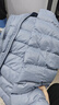 网易严选新品90鸭绒轻薄羽绒服保暖0压感防泼水蓄热抗菌外套男羽绒内胆 25升级A款-远山灰（立领） XL 实拍图