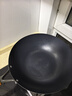 三禾炒锅无涂层铁锅不粘锅炒菜锅炒锅不锈燃气专用黑色平底TC32T11 实拍图