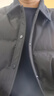 海澜之家（HLA）羽绒服男款轻商务时尚翻领外套男冬季 HWRAW4W021A 黑色55 L 175/92A 推荐137~150斤 实拍图