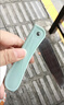 不锈钢折叠水果刀具家用切瓜果刀厨房去皮刀学生便携式分切果蔬刀 3种颜色各1把 实拍图