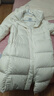 森马（Semir）90%鸭绒羽绒服女长款宽松显瘦冬季轻暖连帽外套防水109725113001 实拍图