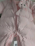 巴拉巴拉童装婴儿羽绒服连体衣宝宝2025新款冬装加厚保暖哈衣爬服萌趣造型 粉色小猫-白鸭绒 80 cm-充绒量82g 实拍图