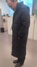 BOBBY BIZZ2024新款秋冬高端95%白鹅绒羽绒服男女大码长款过膝加厚保暖中戏 黑色（男女同款） M 110斤左右（342g） 实拍图