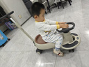 贝易（BEIE）儿童扭扭车男女宝宝1-3岁静音防侧翻大人可坐 声乐款 云母灰+推杆 实拍图