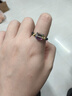 【万单爆品】极细小萌猫戒指水晶石黑尖晶个性串珠指环均码 黑猫头尖晶戒指 实拍图