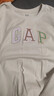 GAP女装2025夏季新款纯棉彩色胶印logo短袖T恤常规休闲上衣765994 灰白色 M (165/84A) 亚洲尺码 实拍图