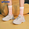 FILA FUSION潮牌斐乐女鞋BUBBLE泡泡鞋时尚百搭休闲鞋运动鞋女 安哥拉棕/百花香粉 新色上市 36 实拍图