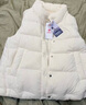 坦博尔羽绒马甲女短款立领宽松保暖女士背心马夹TD238006 小香白 160  实拍图