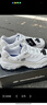 斯凯奇（Skechers）女鞋小白熊女士休闲鞋子厚底增高百搭运动软底老爹鞋女99999863 白色/海军蓝色/WNV 38.5 实拍图