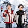 迪士尼儿童羽绒服连帽外套男女童2025秋冬新款加厚保暖冲锋衣三件套 黑色 140 (56-68斤) 实拍图