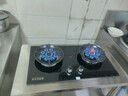 好太太亿美燃气灶双灶煤气灶家用鸳鸯灶台式嵌入式猛火炉具炉盘 猛火双九腔+防风聚能+钢化玻璃 瓶装液化气 实拍图