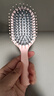 名创优品（MINISO）梳子升级款迷你便携立式气囊梳美发梳造型梳礼物 带清洁刷 粉色 实拍图