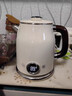 美的（Midea）艺术家电热水壶  烧水壶自动断电保温一体  1.6L大容量电热水壶 316L不锈钢恒温壶 精准控温 63-Q 实拍图