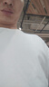 真维斯（JEANSWEST）纯色短袖T恤男夏季修身弹力t恤上衣潮牌显瘦男士打底衫休闲上衣男 纯色白T恤+纯色白T恤 XL 实拍图