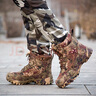 野狼途步雪地靴男棉鞋东北羊毛靴冬季迷彩加绒加厚防寒保暖爸爸鞋冷库大头 A02迷彩羊毛靴 42 (260mm) 实拍图