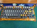 重力星球家用机械键盘 破茧75配列无线有线蓝牙三模做旧工艺金属带脚 GS K1 PRO战损黄 实拍图