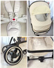 纽贝耳newber婴儿车 婴儿推车 婴儿车0-3岁用折叠可坐可躺带减震 可换向 雾灰 防风罩+防蚊罩+护脊板 实拍图