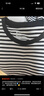 无印良品（MUJI）女式 双罗纹编织 圆领长袖T恤 上衣打底衫女装25年秋季 黑色条纹 M (160/84A) 实拍图