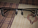 普莱斯纯钛近视眼镜半框架商务眼睛防蓝光防辐射可配有度数变色片990070 黑色（送0度防蓝光镜片） 实拍图