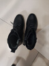 蜘蛛王女鞋妈妈棉鞋女2025冬季保暖加绒短靴中老年棉鞋皮鞋女 黑色 38 实拍图