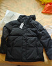 京东京造羽绒服男鸭绒加厚防寒工装面包服中长款冬外套衣服 黑色 L 实拍图