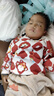 巴拉巴拉童装宝宝卫衣婴儿打底衫加绒秋冬上衣儿童潮酷萌男童女童 白红色调00316 90 cm 实拍图