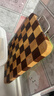 炊大皇家用切菜板砧板乌檀木橡胶木主厨棋盘格菜板38*26.5*2.5cm 实拍图