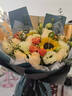 艾斯维娜鲜花速递向日葵混搭花束生日礼物全国同城配送 向日葵香槟韩式花束 实拍图