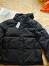 京东京造羽绒服男鸭绒加厚防寒工装面包服短款冬季外套衣服 黑色 L 实拍图