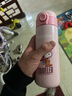 史努比(Snoopy)儿童保温杯316不锈钢男女小学生水杯户外便携提手杯壶幼儿园宝宝大容量杯子 500ml 7031冰桃粉 实拍图