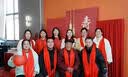 花国衫高端羊绒红围巾定制印字logo中国红企业年会活动刺绣同学聚会围巾 ---年会红色围巾定制--- 实拍图