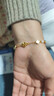 礼意久久玉石999足黄金四叶草手链女款生日礼物女士女生圣诞节送女友老婆 实拍图