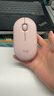 罗技（Logitech）时尚系列 PEBBLE鼠标 无线蓝牙鼠标 办公静音鼠标 女性鼠标对称鼠标 鹅卵石造型 玫瑰粉 实拍图