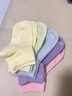 蕉内（Bananain）银皮301S袜子女士新疆精梳棉10A抗菌防臭透气船袜短中长筒夏季5双 [短筒]黑灰白粉紫 5双 均码 实拍图
