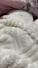 幸棉（LUCKMEEY）麻花绒美拉德家居服套装男女睡衣长毛绒保暖可外穿情侣款圆领套头 女款奶白色 XL （女120-150斤/男140-160斤） 实拍图