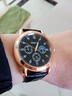 【网红爆款】商务腕表石英运动表休闲皮带男女手表 黑色 实拍图