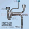 莱尔诗丹（Larsd）洗菜盆下水管 厨房水槽双槽下水套装洗碗盆下水管配件套装9127 实拍图