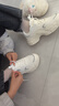 安踏兔子鞋丨关晓彤同款休闲鞋女鞋秋季厚底革面保暖小白鞋运动老爹鞋 实拍图