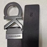 Calvin KleinJeans男士真皮商务休闲ck双面金属字母带头牛皮革腰带皮带礼物 003-太空黑 105cm 实拍图