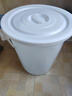 诗欧莱大号塑料桶加厚垃圾大水桶白色圆形带盖 白色 150L 直径60 高度68CM 实拍图